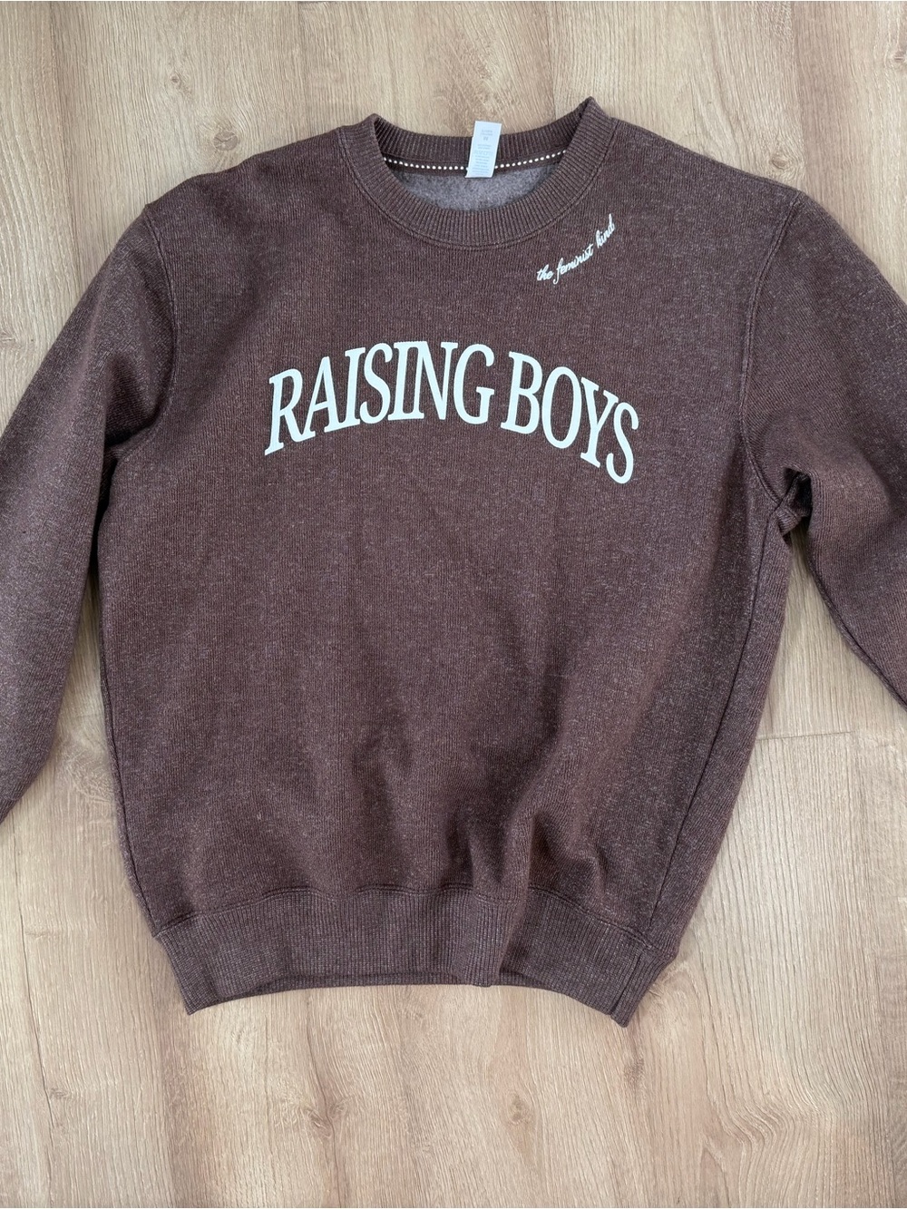 Raising Boys Crewneck Sweatshirt - Brown